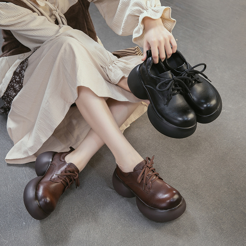 Women Shoes Size 7 - 7 Cm Height Woman Wedge Oxfords