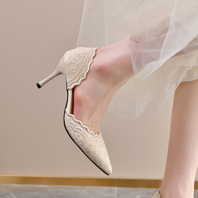 Lace Pointed Toe High Heels Wo - огляд і ціна Women Shoes Heels
