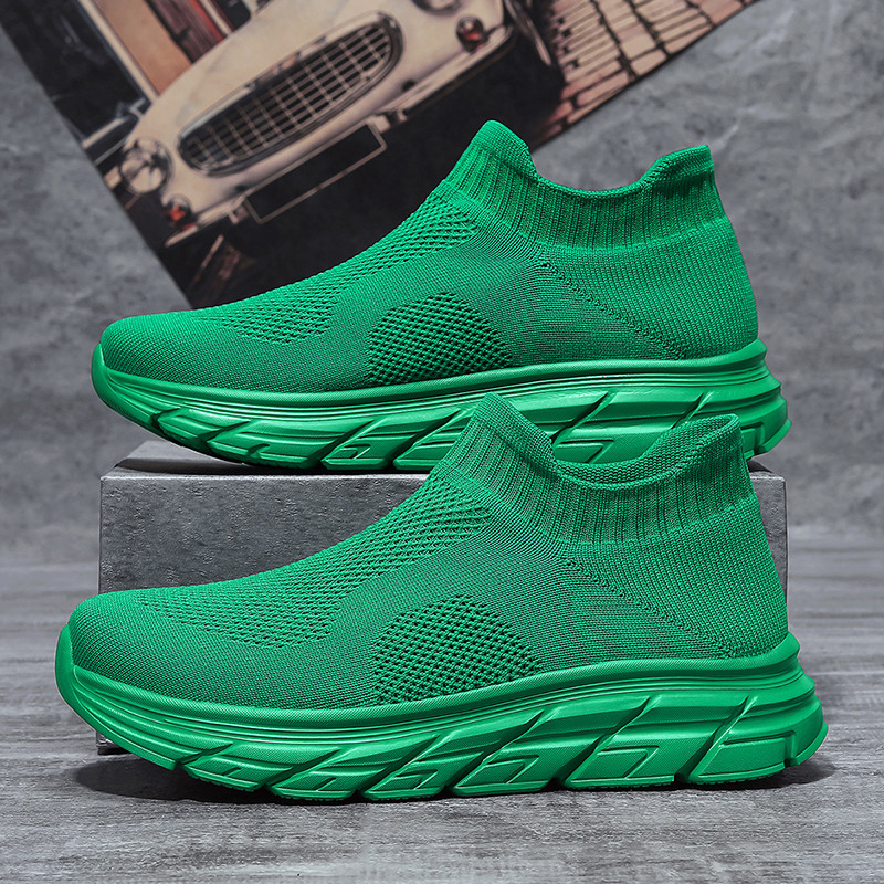 Fashion Green Men Sock Sneaker - огляд і ціна Women Shoes Qc